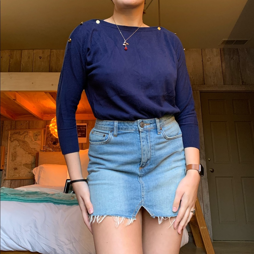 Navy blue sweater